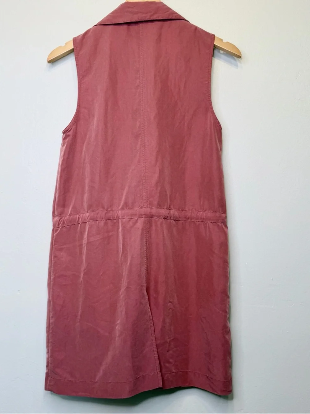 Elevenses | Anthro Old Town Open Front Tie Waist Lightweight Pocket Utility Vest - Picture 6 of 15